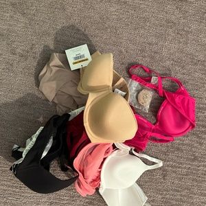 Lot of 8 Calvin Klein Bras Various Colors